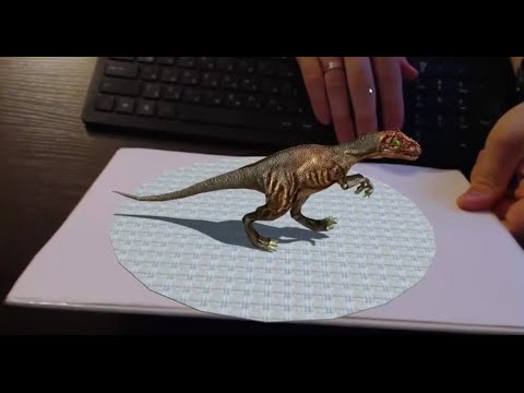 Augmented Reality Tutorial No. 26: Unity3D and Vuforia for Dinosaur Control with Arrow Keys