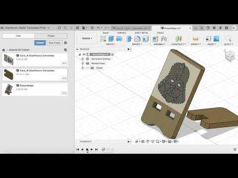 Autodesk Fusion 360 - Ensamblaje Del Soporte De Celular.