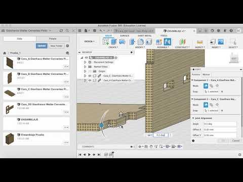 Autodesk Fusion 360 - proceso de ensamblaje.