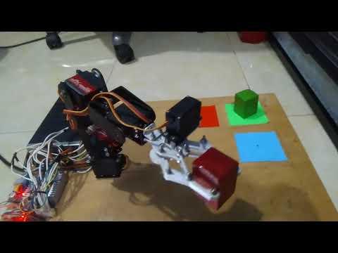 Automatic Sorter Pick &amp;amp; Place Arduino Based 4 DOF Robot Arm