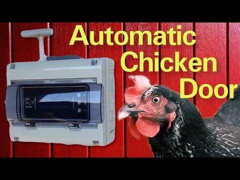 Automatic chicken coop door using ESP32