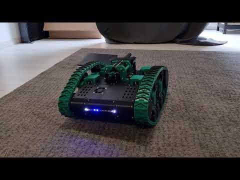 Automatic tilt compensation of 3D printed RC tank