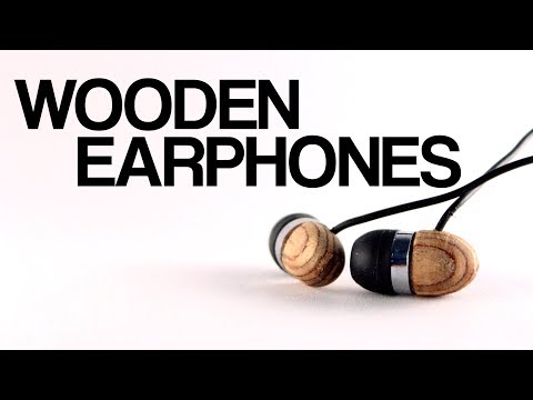 Awesome wooden earphones