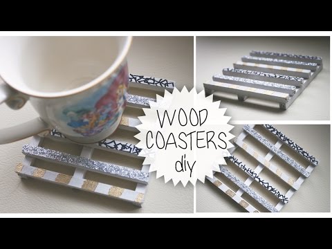 BEAUTIFUL WOOD COASTERS DIY!!! (Tutorial)