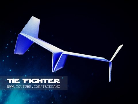 BEST PAPER AIRPLANES [111] - How to make a cool paper plane that FLIES | STAR WARS Tie Fighter