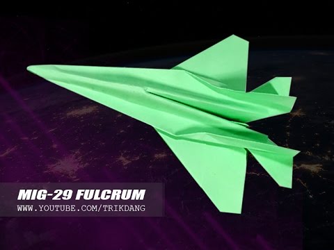 BEST PAPER AIRPLANES [115] - How to make a paper plane that Flies | Mig-29 Fulcrum