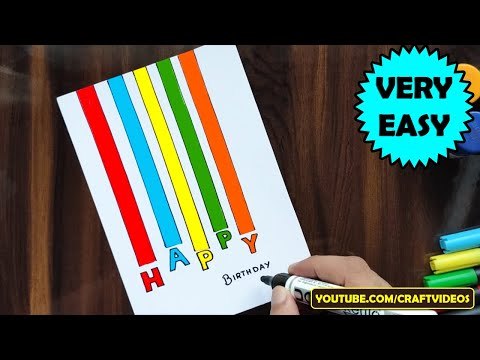 BIRTHDAY CARD DRAWING EASY