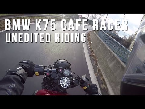 BMW K75 Cafe Racer Riding - Unedited