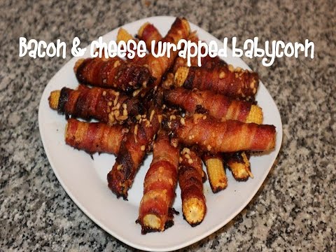 Bacon &amp;amp; cheese wrapped babycorn recipe