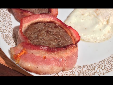 Bacon Wrapped Breakfast Sausage