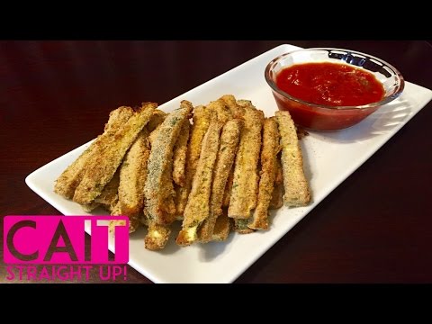 Baked Zucchini Fries Recipe | Cait Straight Up