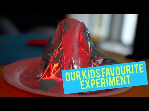 Baking Soda Volcano - Science Experiments for Kids