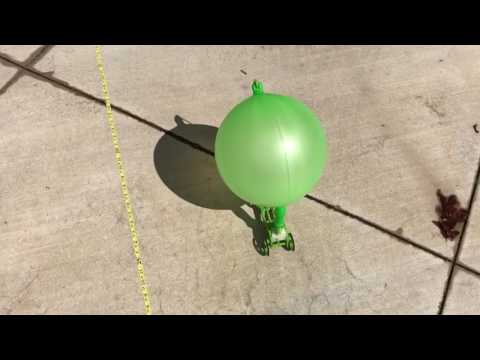 Balloon Powered Open Chassis Distance Test