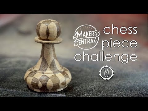 Bandsaw woodturning - Makers Central Chess Piece Challenge