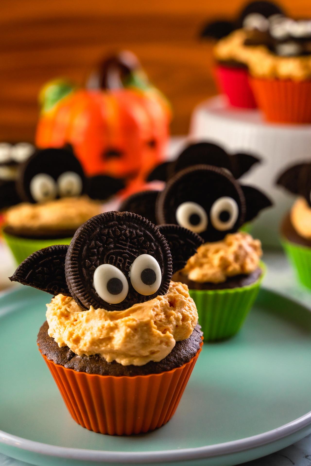 Bat &amp; Spider Halloween Cupcakes - Bats - Vertical.jpg