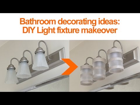 Bathroom Design Ideas: DIY lighting fixture makeover: Season 2, Ep 15