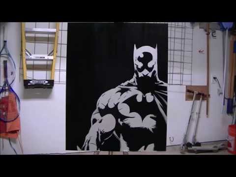 Batman Stencil Expermint