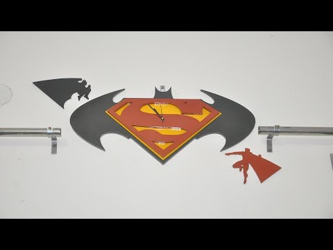 Batman vs Superman DIY wall clock