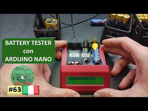 Battery tester con Arduino Nano