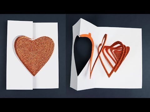 Beautiful Birthday Pop Up Heart Card Idea | DIY Birthday card