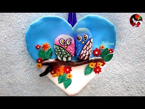 Beautiful Wall Hanging Ideas with clay art | DIY Wall Hanging owl | wall decoration ideas at home