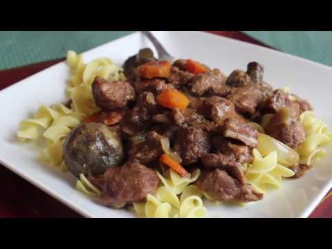 Beef Burgundy with Noodles