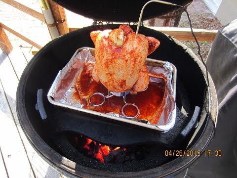 Beer Can Chicken - BGE BBQ + Whiskey Style