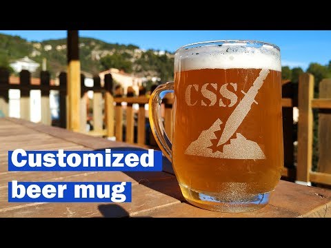 Beer mug customized engraved. Do it yourself!