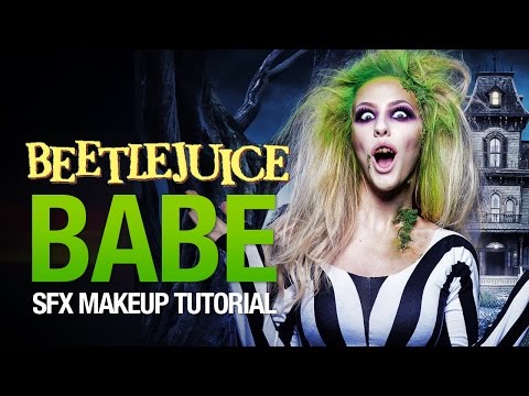 Beetlejuice babe halloween makeup tutorial