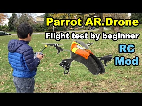 Beginner flying AR Drone - RC transmitter mirumod