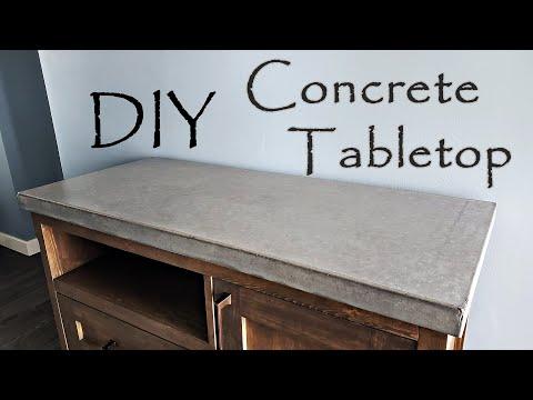 Beginners guide, Concrete Tabletop you can build. No special tools, hand finished