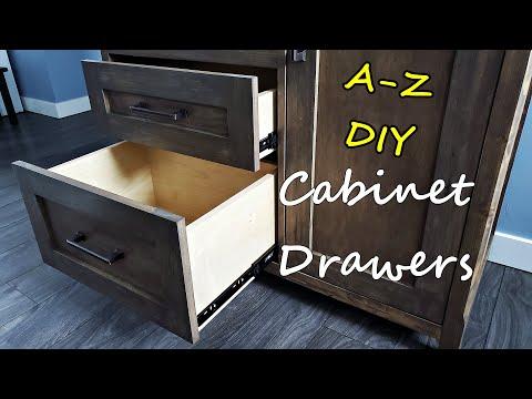 Beginners guide to Drawers. Measure, cut, assemble, mount, finish. No jig method