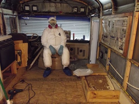 Beginning the spray foam insulation