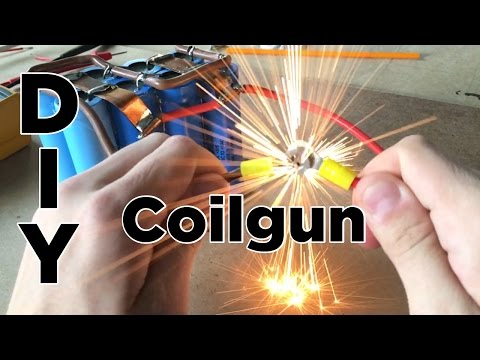 Ben Builds: DIY Easy Coilgun | Electronic Projectile Launcher