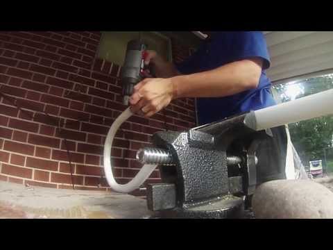 Bending PVC Pipe with a Heat Gun