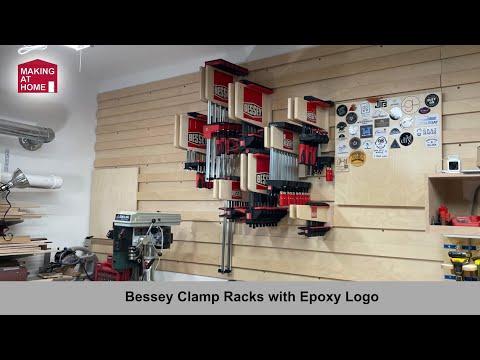 Bessey Clamp Racks with Epoxy Logos