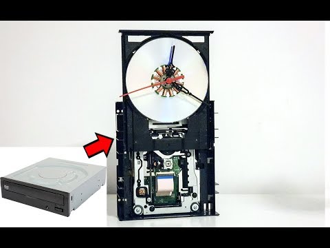 Best Out Of Waste CD-ROM  Handmade Clock - Diy Tutorial