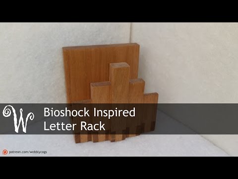 Bioshock Inspired Letter Rack