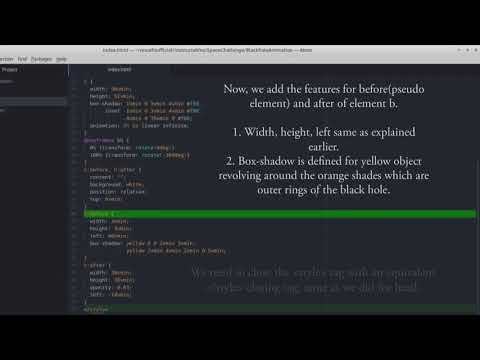 BlackHole Animation with HTML &amp;amp; CSS
