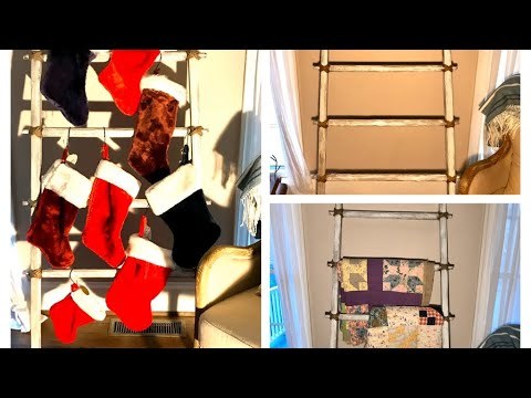 Blanket/Christmas Stocking Ladder: UNDER $10.00!