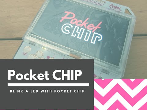 Blink a led with a Pocket CHIP