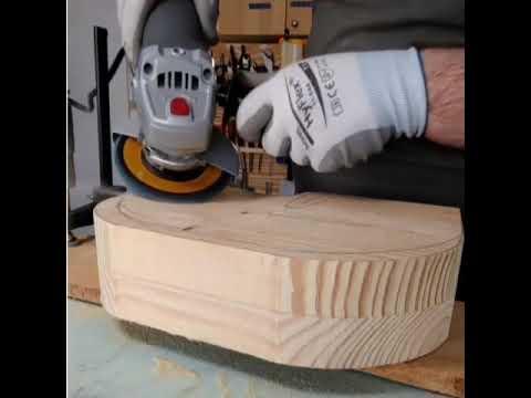 Blue Stool - Carving the Seat