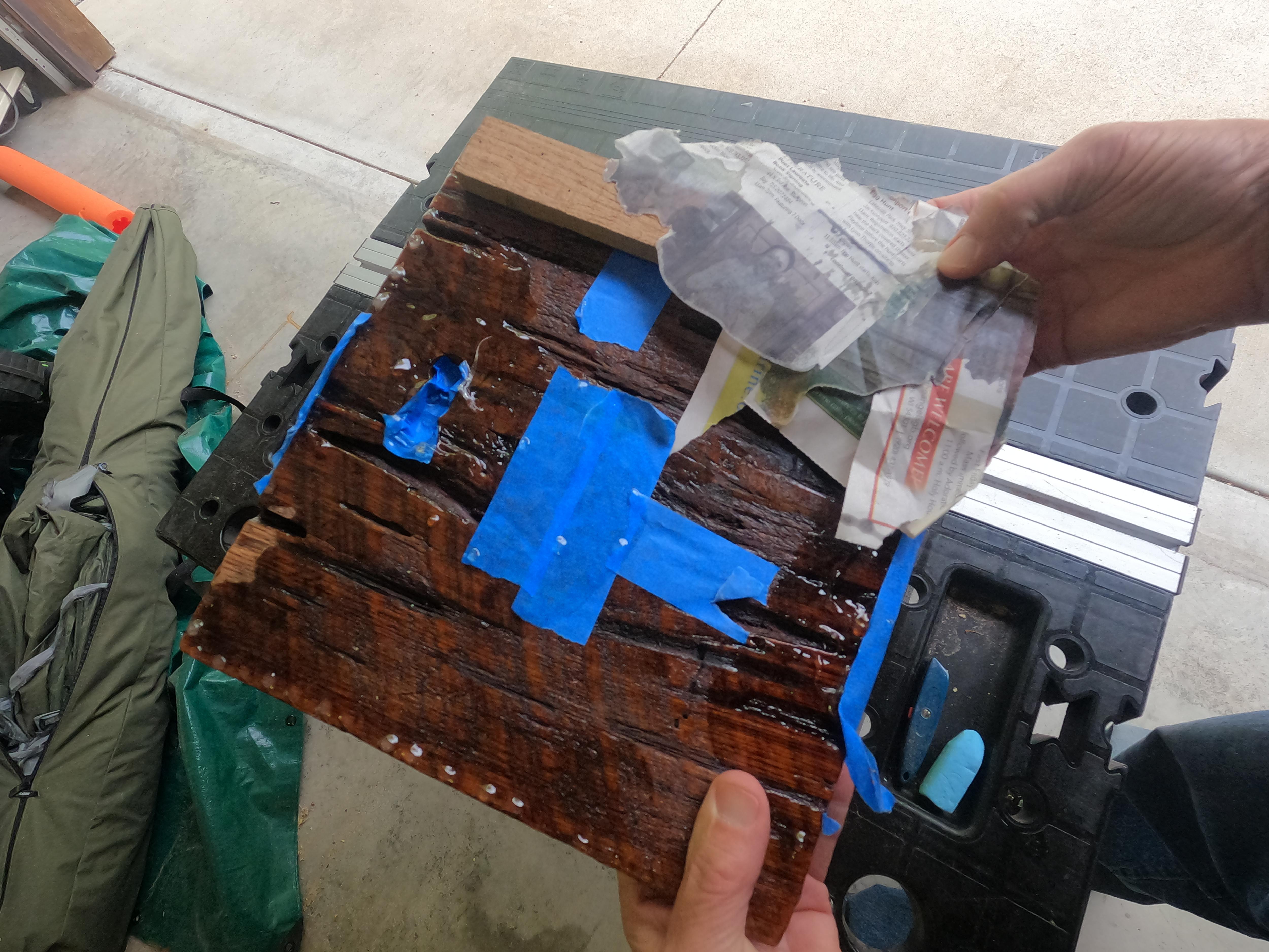 Blue Tape Issue Mixed With Epoxy.JPG
