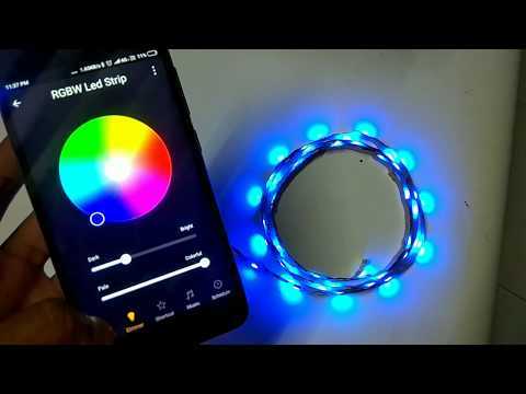 Bluetooth RGB Led Strip Control With Your Phone Works With Alexa and Google