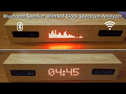 Bluetooth Wifi Speaker with Clock &amp;amp; Spectrum Analyzer