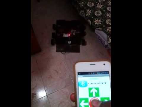 Bluetooth controlled sumo robot working