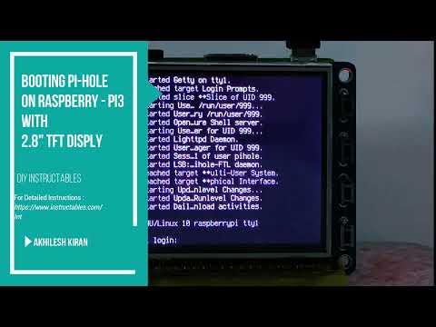 Booting Pi-Hole on Raspberry Pi 3 with Adafruit PiTFT - 2.8&quot; Display