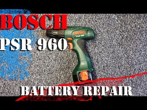 Bosch PSR 960 battery repair. How to change NI-CD elements in the device.