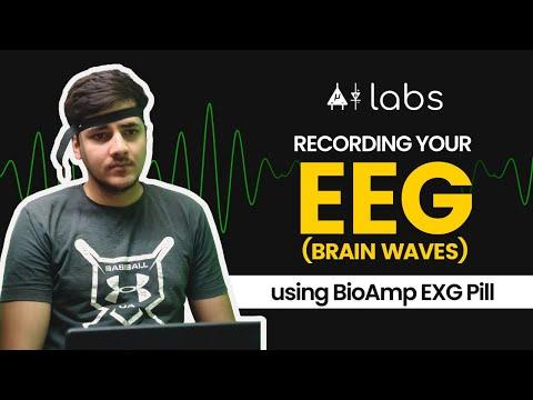 Brain Waves Demo | EEG signals recorded from Visual Cortex using BioAmp EXG Pill | DIY Neuroscience