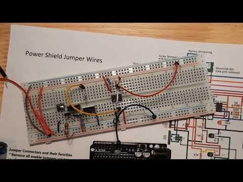 Breadboard Circuit of External Watchdog Timer for DIY Arduino Power Shield using a 555 timer